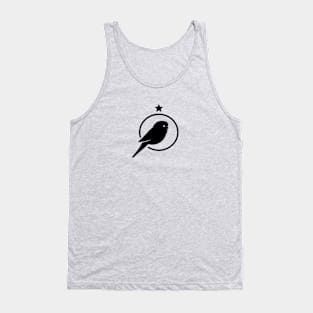 Budgie. Design for bird fans and lovers in black ink. Tank Top